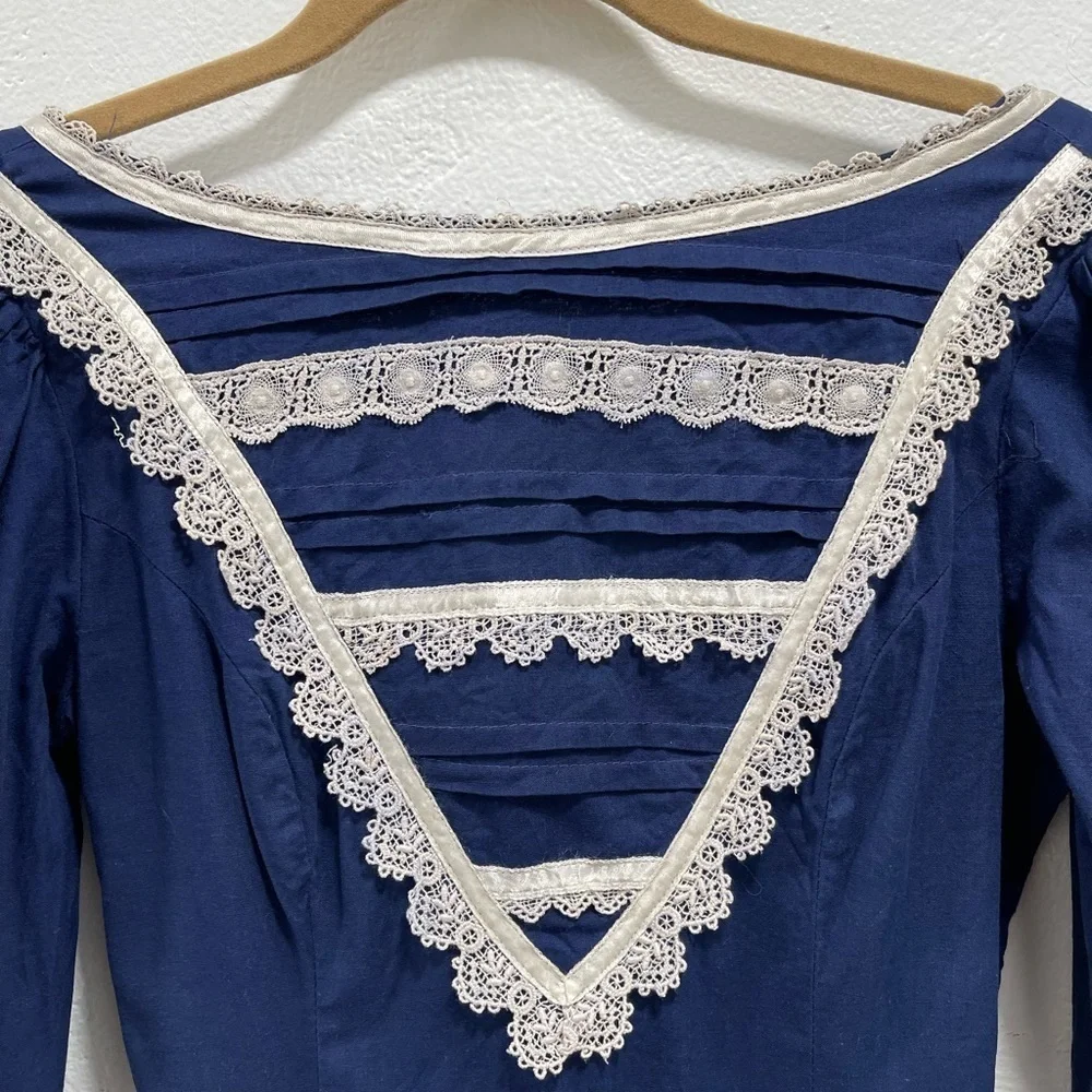 Gunne Sax Prairie Long Sleeve Dress - Picture 3 of 5